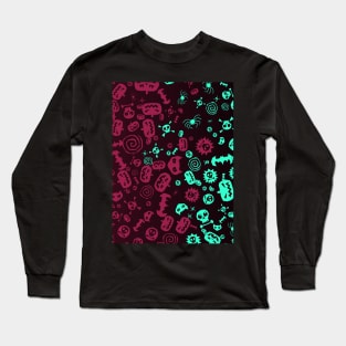 Halloween Pattern Art Design Long Sleeve T-Shirt